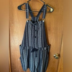 No Boundaries short striped romper/shortalls size XXL 19